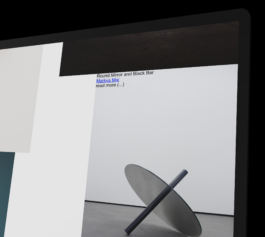 Webdesign for artist and product designer Markus Mai Immo Schneider Conversation Taking Place CTP. TP. P.