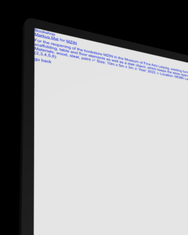 Webdesign for artist and product designer Markus Mai Immo Schneider Conversation Taking Place CTP. TP. P.