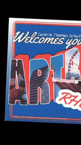 Art Basel Invitation Design for Galerie Thomas Schulte Immo Schneider Conversation Taking Place CTP. TP. P.