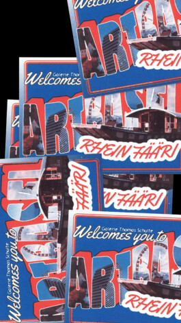 Art Basel Invitation Design for Galerie Thomas Schulte Immo Schneider Conversation Taking Place CTP. TP. P.