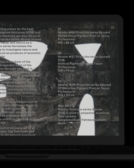 Webdesign for artist Marit Neeb Immo Schneider Conversation Taking Place CTP. TP. P.