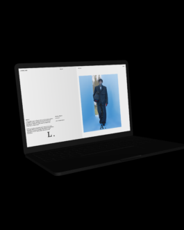 Project page from Lawrie Abei’s portfolio website, highlighting custom typography and structured image placement Immo Schneider Conversation Taking Place CTP. TP. P.